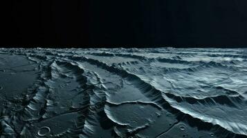 vulkanisch Mond- tektonisch Fehler ai generiert foto