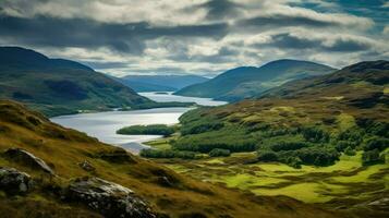 Schottland schottisch Hochland Glens ai generiert foto