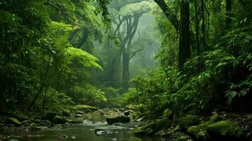 Wald Kamerun Regenwald zentral ai generiert foto