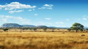 Natur afrikanisch Bushveld szenisch ai generiert foto