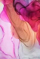 Alkohol Tinte Meer Textur. zeitgenössisch Kunst. abstrakt Kunst Hintergrund. mehrfarbig hell Textur. Fragment von Kunstwerk. modern Kunst. inspiriert durch das Himmel, wie Gut wie Dampf und Rauch. modisch Hintergrund. foto