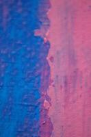 Nahansicht von abstrakt Rau Kunst Gemälde Textur, mit Öl Pinselstrich, Palette Messer Farbe auf Segeltuch foto