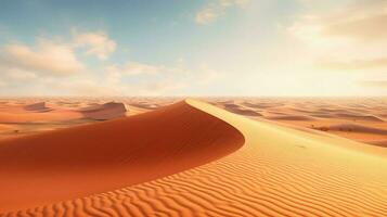 Sand Sahara Dünen hoch aufragend ai generiert foto