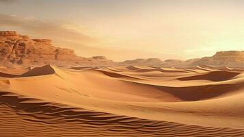 Sand Fossil Dünen uralt ai generiert foto