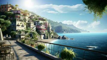 Europa Italienisch Riviera elegant ai generiert foto