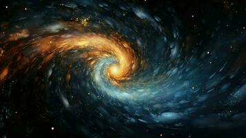 Twist kosmisch Whirlpool abstrakt ai generiert foto