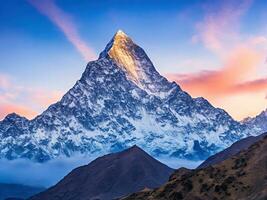 Gipfel ama dablam Berg, Nepal Himalaya foto