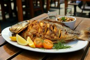 aromatisch Fisch frisch Lebensmittel. generieren ai foto