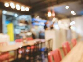 verschwommen Hintergrund Barista beim Cafe mit verwischen Hintergrund foto