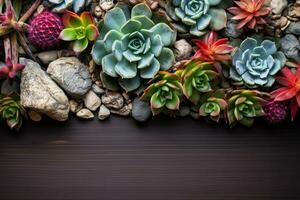 Wüste Kaktus und saftig Texturen Hintergrund mit leeren Raum zum Text foto
