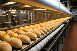 effizient Brot Bäckerei Förderer. generieren ai foto