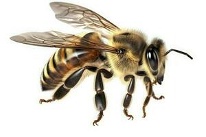 Honig Biene Fliege. generieren ai foto