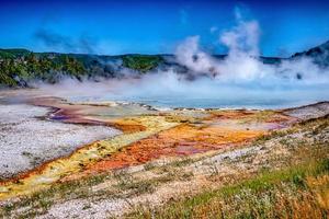 großer prismatischer Frühling im Yellowstone-Nationalpark foto