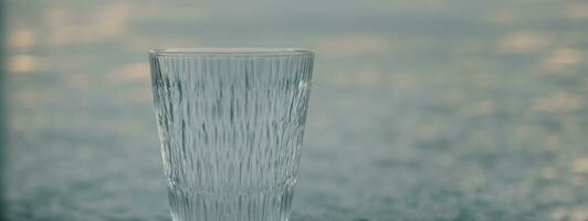 Wasser Glas. ai generiert foto