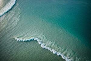 Blau Meer Wasser Textur. ai generiert foto