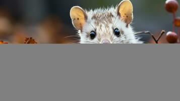 Nahansicht Foto von ein quoll suchen irgendein Richtung. generativ ai