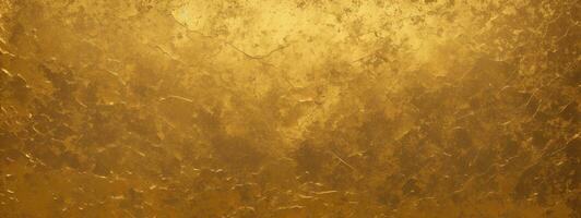 Metall Textur Hintergrund im gold.panorama Gold Textur. ai generiert foto