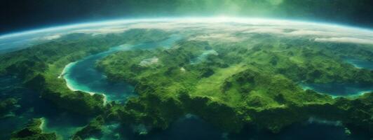 Grün Planet - - Erde. ai generiert foto