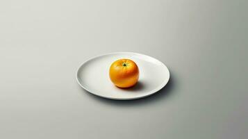 generativ ai, minimalistisch Essen Fotografie Geschenk Essen im ein minimalistisch und sauber Weg foto