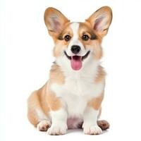 Hündchen Corgi isoliert foto