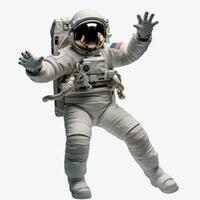 realistisch Astronaut isoliert foto