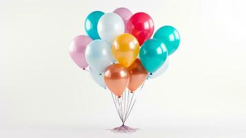 Anzeigen ein 3d Miniatur Besondere gestalten Ballon. generativ ai foto