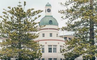 das t und G Gebäude ein ikonisch Kunst Deko Wahrzeichen Gebäude im napier Stadt, Neu Neuseeland. foto
