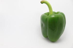 gesunde grüne Paprika closeup foto