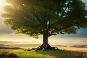 ein schön Baum ai generativ foto