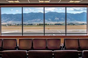 Flughafen Bozeman Montana und Rocky Mountains