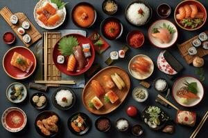 im das Küche japanisch Essen ein hyper realistisch ai generiert foto