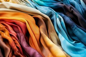 Makro Fotografien Hervorheben kontrastieren Krawatte Farbstoff Muster auf verschiedene Textil- Materialien foto