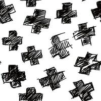 nahtlos Hand gezeichnet irregulär uneben schwarz und Weiß Textur foto