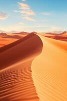 mysteriös Wüste Landschaft mit Sand Dünen foto