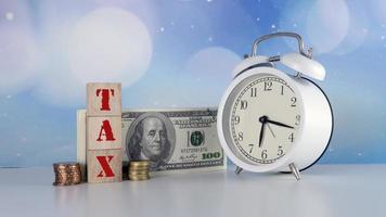 Steuersenkung reduziert Zahlungskonzept foto