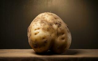 Hochdetailliert fotografieren von roh Kartoffeln, generativ durch ai foto