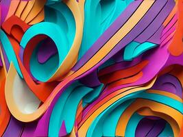 schön abstrakt Farbe Welle foto