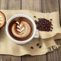 Kaffee Geschäft trinken Speisekarte Beförderung Sozial Medien instagram Post Banner Vorlage foto