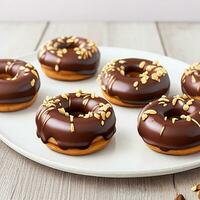 kostenlos fliegend köstlich klassisch Donuts, Süss schnell Essen foto