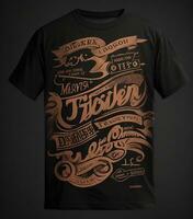 abstrakt Grafik Typografie T-Shirt drucken foto