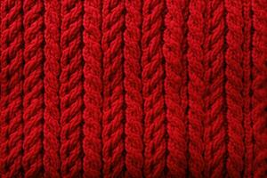 gestrickt Textur. Detail von ein warm Winter Pullover. generativ ai foto