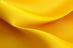 abstrakt Gelb wellig Seide Hintergrund mit etwas glatt Linien im Es. ai generiert Profi Foto