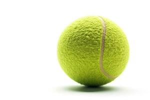 Tennis Ball isoliert auf Weiß hintergrund.generativ ai. foto