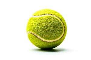 Tennis Ball isoliert auf Weiß hintergrund.generativ ai. foto
