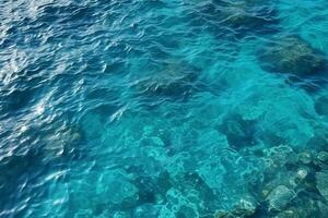 Blau Meer Welle Textur foto