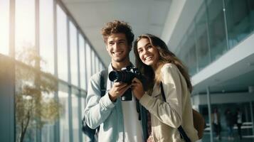 Studenten im Universität foto