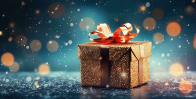 Weihnachtshintergrund mit Geschenkboxen foto