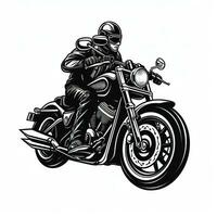 schwarz Motorrad Verein Logo foto