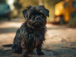 affenpinscher Hund erstellt mit generativ ai Technologie foto