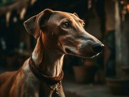 Azawakh Hund erstellt mit generativ ai Technologie foto